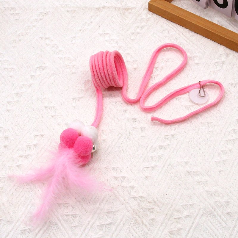 Suction Cup Spring Rabbit Fur Ball Cat Toy | Interactive Hands-Free Bouncing Teaser for Bulk Export O1CN01BMVlYb1Bvi0rElxkd 2208389260008 0 Cib