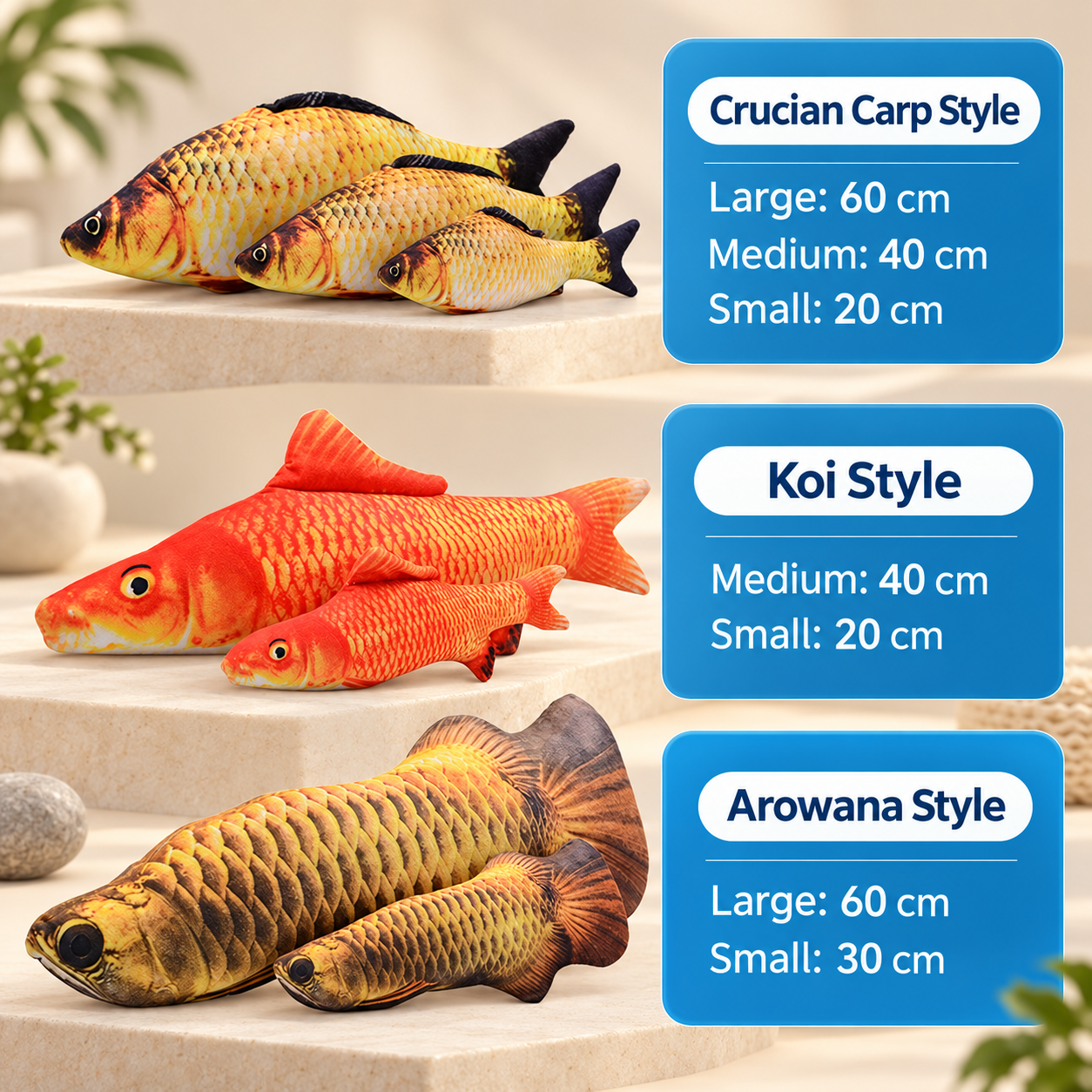 Plush Simulation Fish Catnip Toy | Chewable Fabric Cat Kicker Pillow for Self-Entertainment F10a723b7b2644b5bf0ab4bf012d15eb